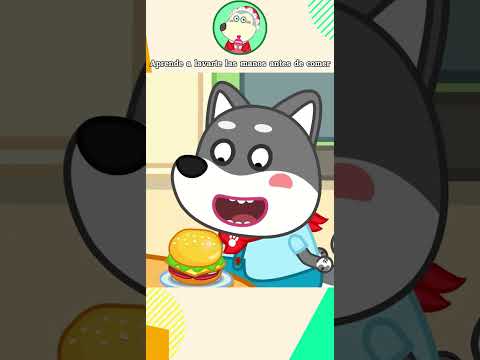 Aprende a lavarte las manos antes de comer #animación #shorts thumbnail