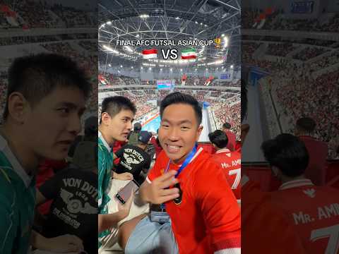 FINAL AFC FUTSAL ASIAN CUP: TIMNAS INDONESIA VS IRAN! 😱⚽️👏🏻🇲🇨 thumbnail