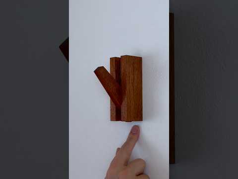 One Block, Hidden Hook #shorts #woodworking #diy thumbnail