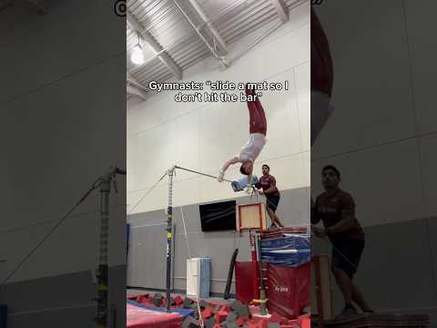 He’s insane ? #gymnastics #gymnast #olympics #olympic #fails #fail thumbnail