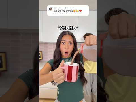 Mia the Prankster! 😭🤣 SUBSCRIBE FOR 7 YEARS OF GOOD LUCK! 🍀😅 | Cadel and Mia #funny #couple thumbnail