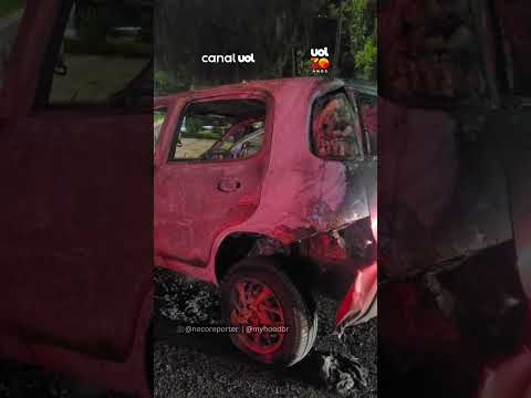Vídeo mostra carro destruído por incêndio no Butantã, em SP thumbnail