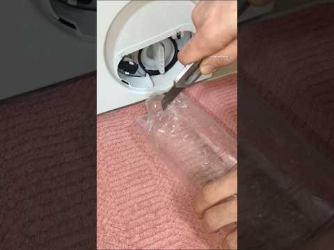 A Plastic Bottle Tips and Tricks that Will Help You Easily Clean Your Washing Machine Filter #diy thumbnail