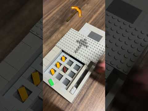 Crafting Minecraft Amber Pickaxe BUT Lego?? thumbnail