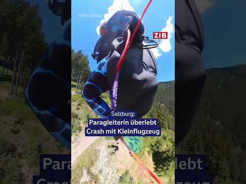 Extremes Glück: Flugzeug crasht Paragleiterin thumbnail