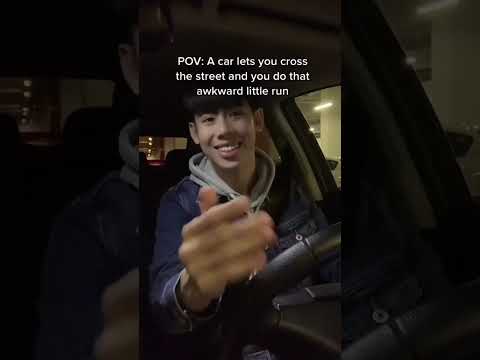 POV: A car lets you cross the street and you do that awkward little run | sethangss thumbnail