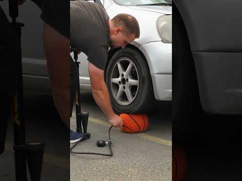 Unbelievable! Look! A basketball can lift a vehicle! 🚗🏀 #LifeTips #Ideas #trending thumbnail
