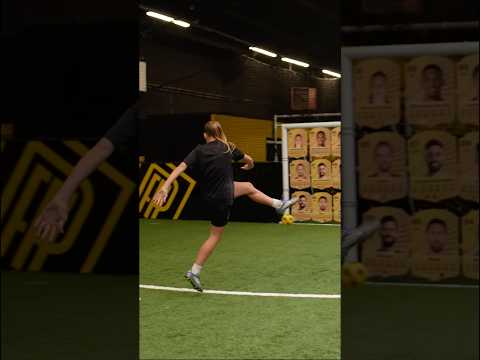 NO WAY she called it and hit it….with an air floater! #football #soccer thumbnail