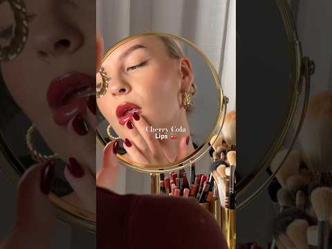NEW TREND : cherry cola lips 🍒 thumbnail