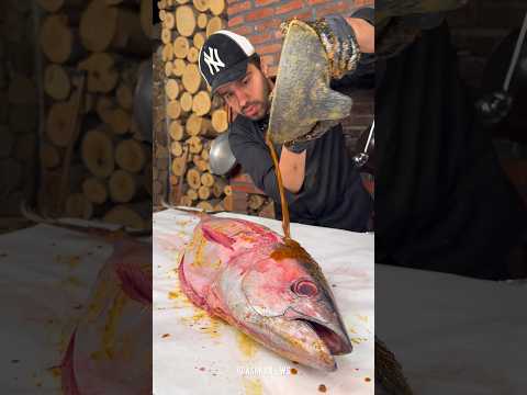 Tandoor-cooked whole tuna with rice🦈🔥🍚#fish #fishing #fishingvideo #cooking #shorts #seafood thumbnail