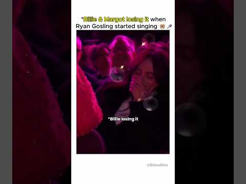 Billie Eilish & Margot Robbie could NOT keep it together ?  #billieeilish #ryangosling thumbnail