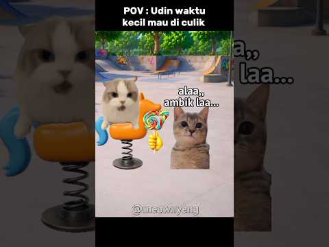 Udin tidak mudah percaya 👍🏻 #memes #kucinglucu #cat #hiburan #trending thumbnail