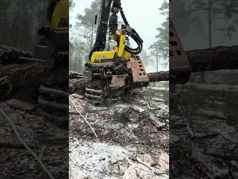 ❄️ Beast Mode in Snow: John Deere 1270G at Work 🌲🔥 #johndeere #forest #harvester #forestry #snow thumbnail