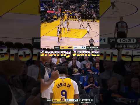 Bronny James BEST NBA Preseason Game FULL Highlights   17pts vs Warriors thumbnail