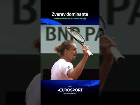 #Zverev domina contro De Jong 😲Il tedesco la chiude in 3 set 🇩🇪 thumbnail