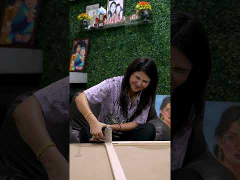 How to prepare canvas for painting ? #shortvideo thumbnail