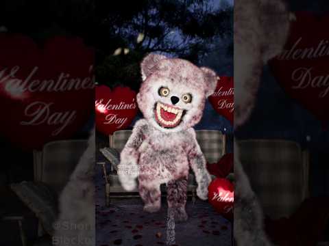 Valentine's Day Nightmare.🧸  #Creepy #valentinesday #animation thumbnail