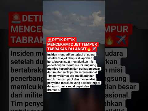 ?DETIK-DETIK MENCEKAM! 2 JET TEMPUR TABRAKAN DI LANGIT?✈️ thumbnail