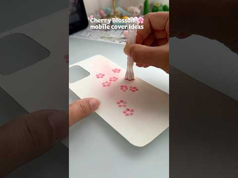 Cherry Blossom mobile cover ideas?✨#shorts #art #drawing #youtubeshorts thumbnail