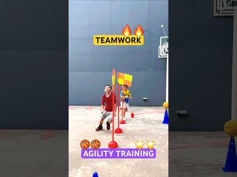 PARTNER AGILITY TRAINING 🔥 FAST LIKE NINJAS 🥷 MUST TRY #shorts #speedandagility #ninja thumbnail