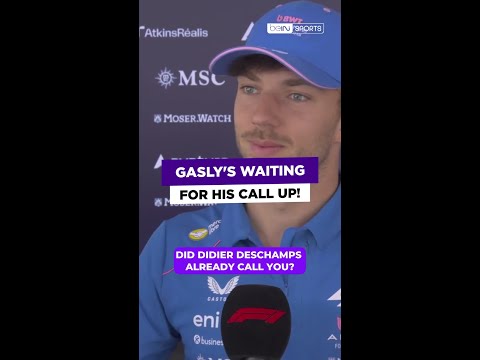 Pierre Gasly's still waiting for the France National Team call up for the World Cup from Didier Desc thumbnail