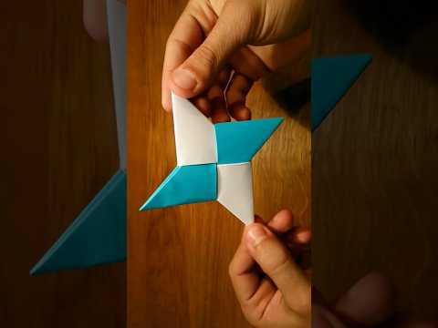 Origami Ninja Star (Shuriken) #shorts thumbnail