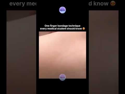 One finger bandage technique every medical student should know 😍 thumbnail