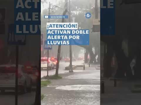 ¡Toma precauciones! CDMX bajo doble alerta por lluvias fuertes y posible caída de granizo #shorts thumbnail