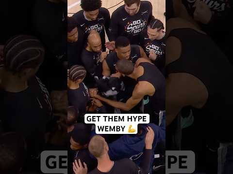 Wemby making sure the Spurs are locked in thumbnail