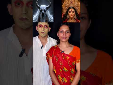 White Asur 🧟‍♂️💀Vs Devi Mata🌟Look Challenge🌸Prashant Sharma #shorts #ytshorts #funnyshorts thumbnail