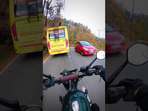 Bus Driver Saves Biker From Head-On Crash😳 thumbnail