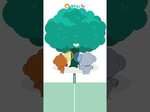 Main badminton tapi koknya tersangkut di pohon. Bagaimana mengambilnya? #babalilitata #kartun thumbnail
