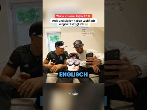 Arda und Marlon haben Lachflash wegen Elis Englisch 😂 #ardasaatci #eliasn97 #marlon thumbnail
