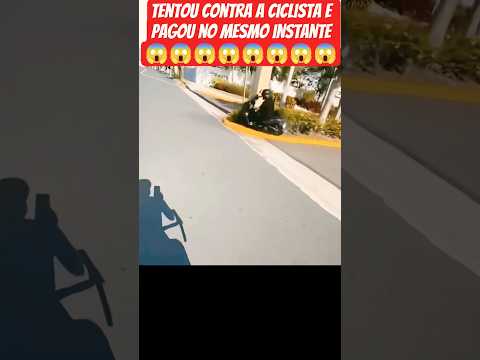 tentou tirar a ciclista e teve carma instantâneo.#caminhão #caminhoneiro thumbnail