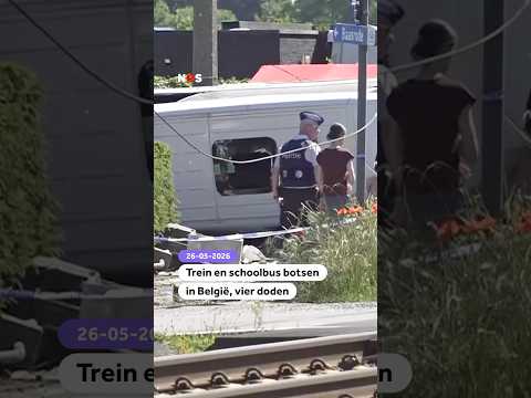 Trein en schoolbus botsen in België, vier doden thumbnail