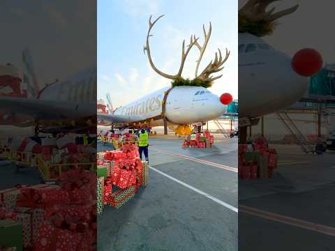 Emirates turned their plane into Rudolph for Christmas! thumbnail