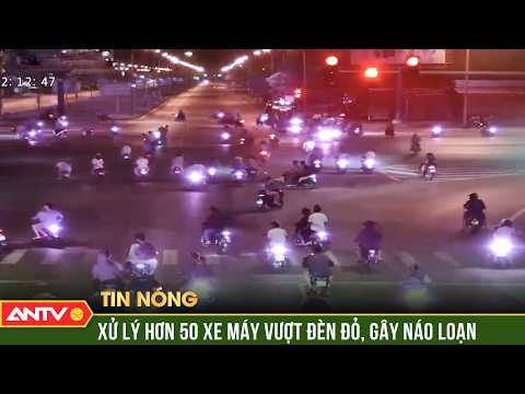 Video cả đoàn hơn 50 xe máy vượt đèn đỏ, gây náo loạn giữa ngã tư | ANTV thumbnail