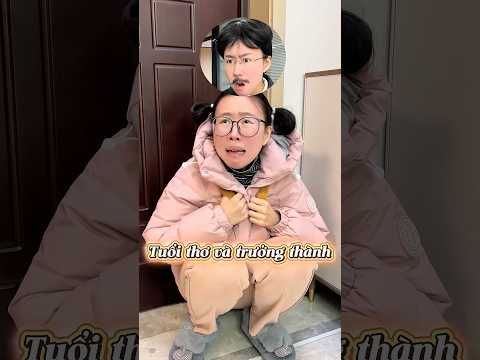 Tuổi thơ và khi trưởng thành khác nhau thế nào#shorts #haihuoc thumbnail