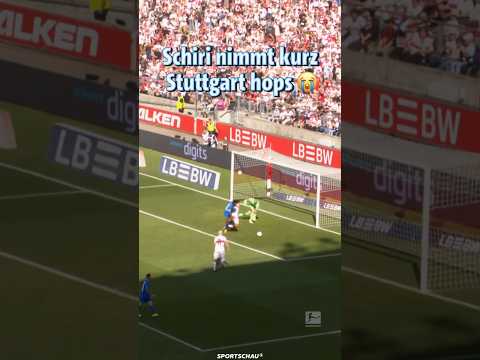 Schiri nimmt kurz Stuttgart Hops | Sportschau #shorts thumbnail