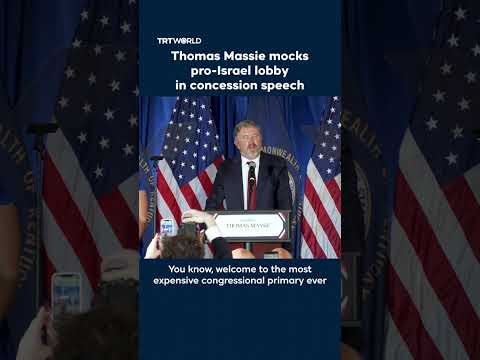 Thomas Massie mocks pro-Israel lobby in concession speech thumbnail