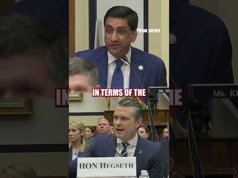 Hegseth SPARS with Ro Khanna over Iran war cost #shorts #us #news #politics #foxnews thumbnail