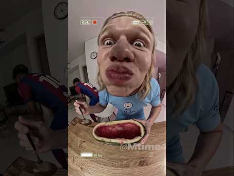 Watermelon Prank Gone Wrong ? #football #haaland #parody thumbnail
