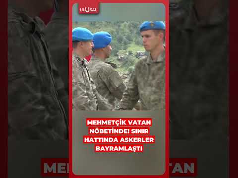 Vatan nöbeti tutan sınırdaki Mehmetçik bayramlaştı #shorts #mehmetçik #bayram thumbnail