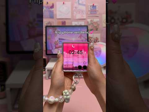 Flip phone aesthetic 💗 | z flip 7 accessories | Samsung galaxy thumbnail