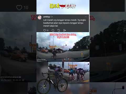 "MASIH MARAH & TUNJUK JARl" GENG BASIKAL HALANG JALAN KERETA BELOK KIRI thumbnail