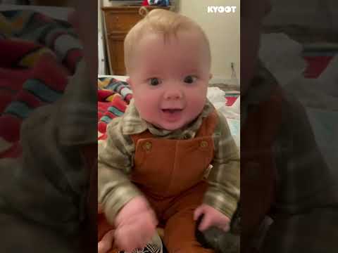 Who needs to talk when you're this adorable? ?? #babies #babble #cute #funny #shorts thumbnail
