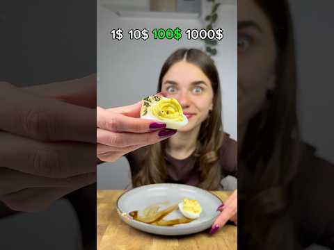 Cheap Egg VS Expensive?🤑 subscribe for more! #food #funny thumbnail