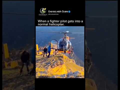 POV: A Fighter Pilot Tries Flying a Regular Helicopter 🚁😳 thumbnail