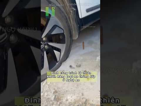 Sắt công trình khiến hàng loạt xe thủng lốp ở Nghệ An thumbnail