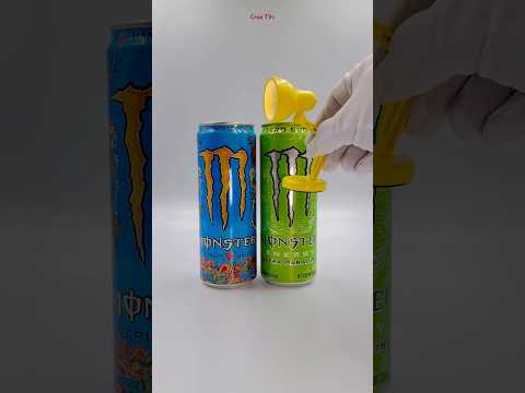 Two Monster Energy Spoof Yellow Luxo Lamp #shorts thumbnail